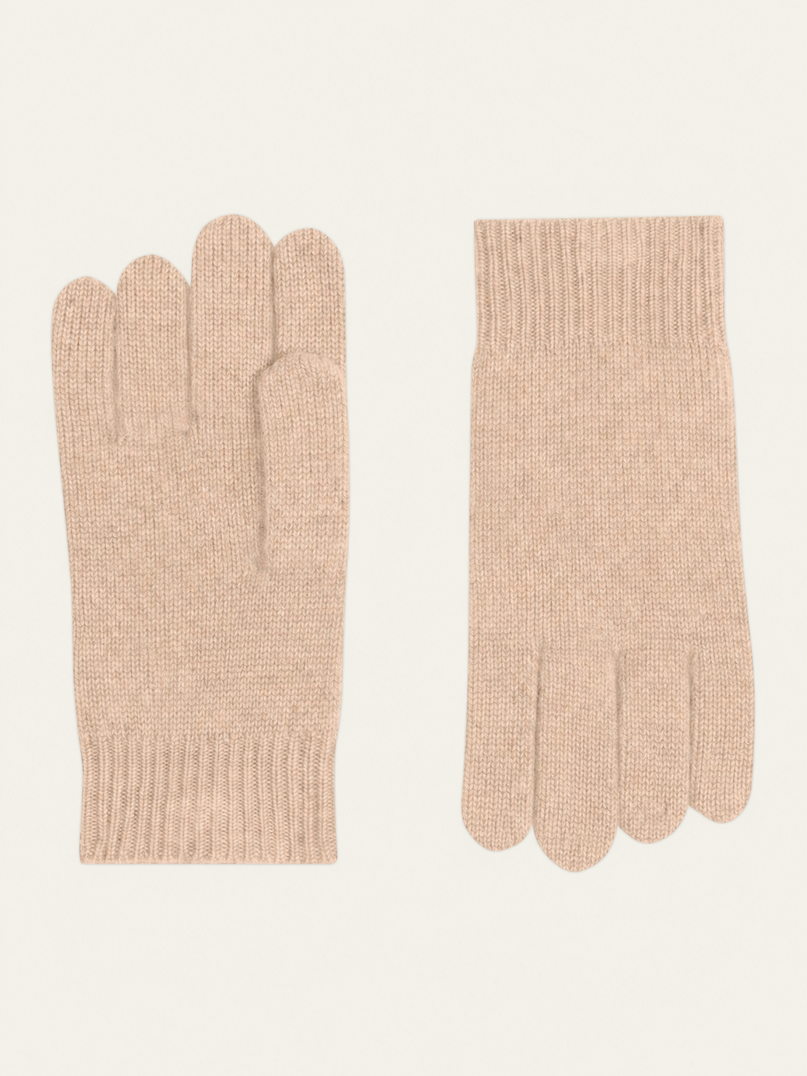 Gants 4 Fils Roc - 100% Cachemire, 4 Fils - Beige - Mixte