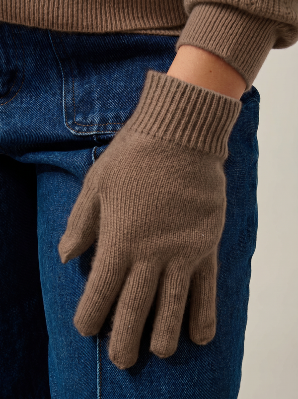 4-Ply Roc Gloves - 100% Cashmere, 4-Ply - Army - Unisex