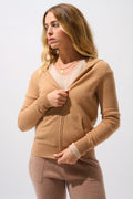 Gilet Zippé Capuche - Colombis - Sahara