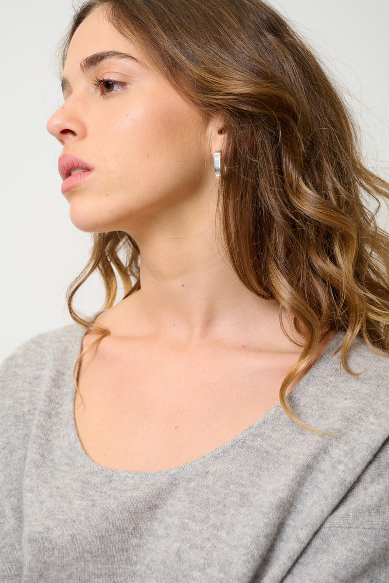 T-Shirt Col Rond - Maelys - Nuage Chiné