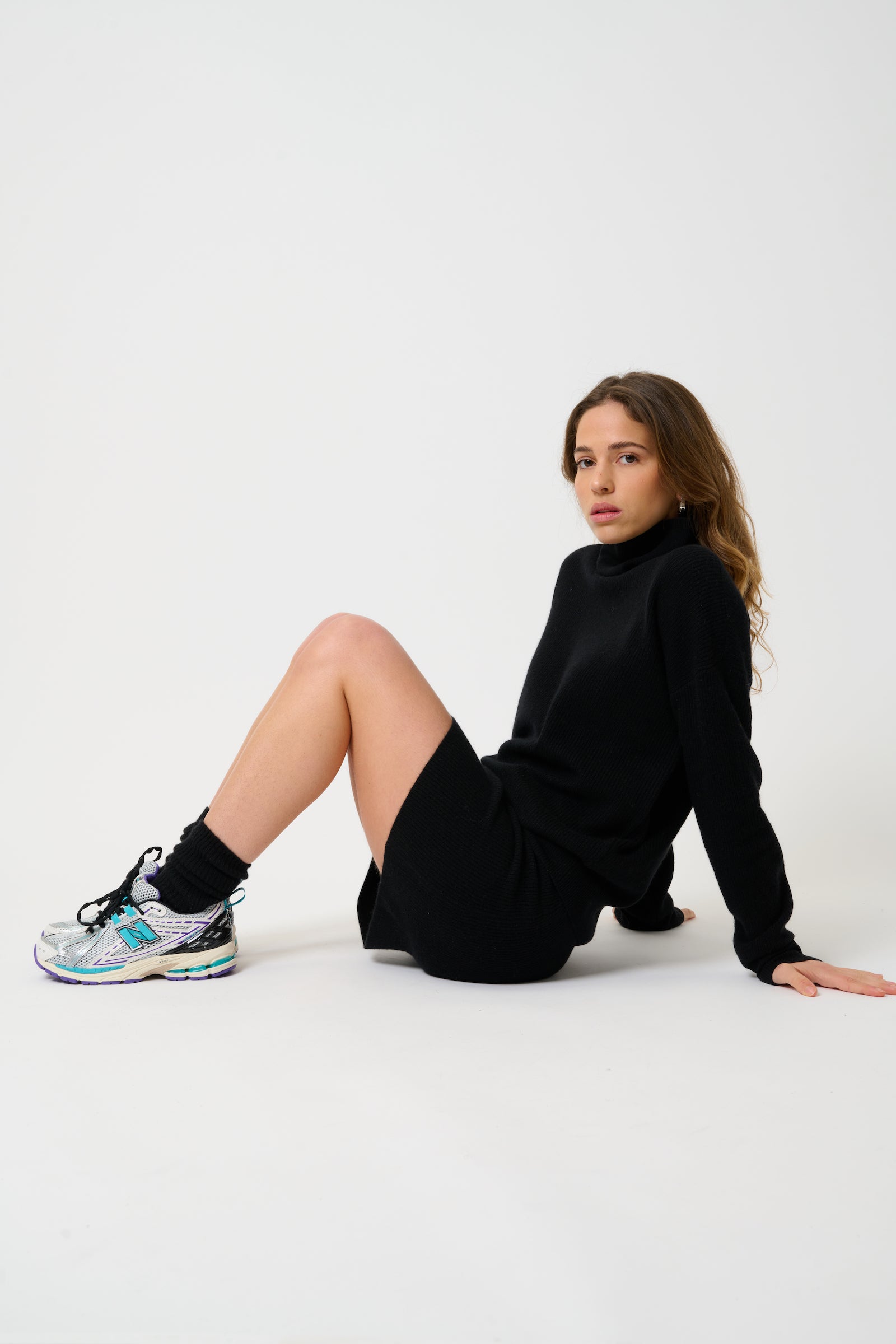 Roll-Neck Jumper - Roxane - Black