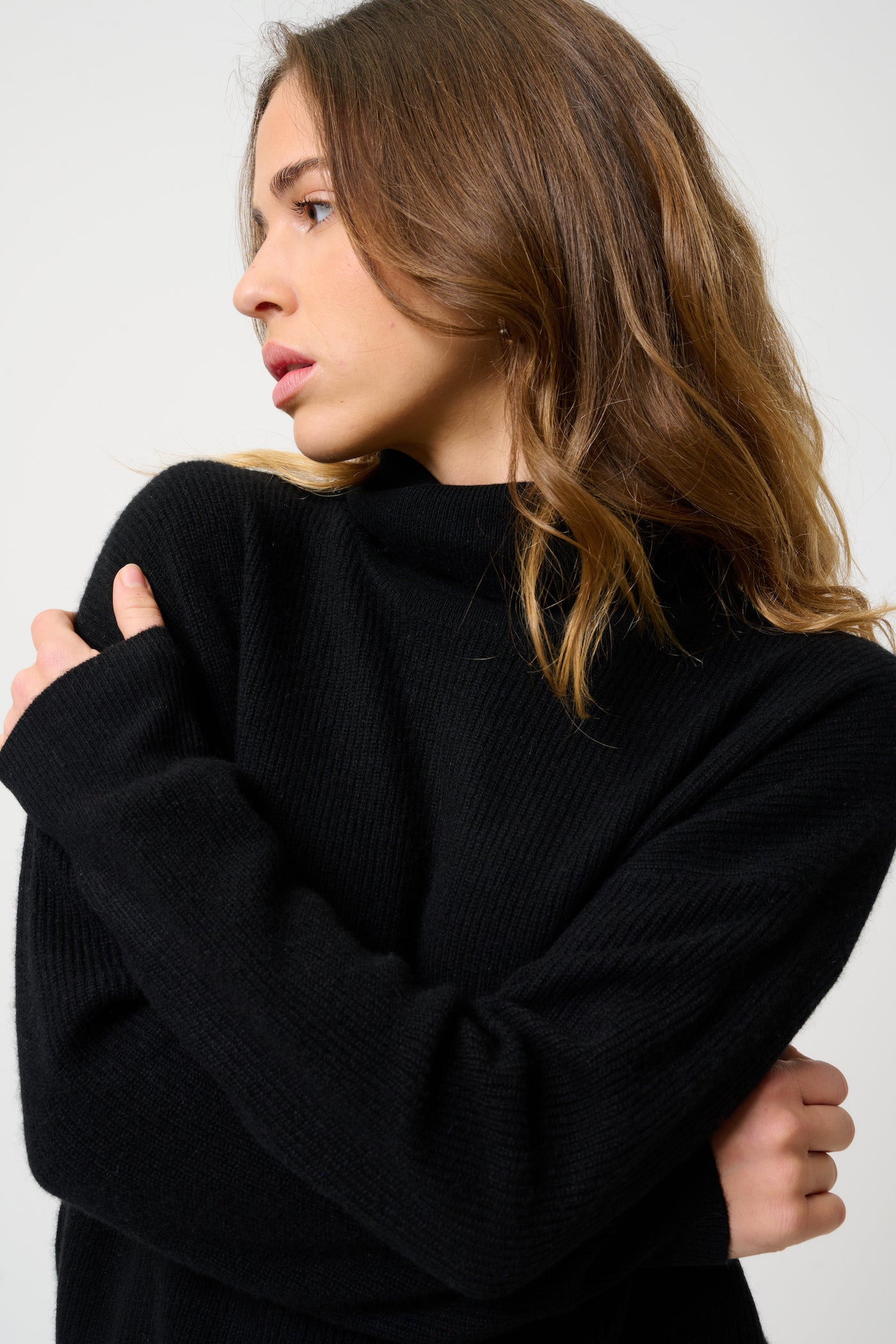 Roll-Neck Jumper - Roxane - Black