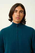 Gilet Zippé Col Montant - Albaron - Vert Canard
