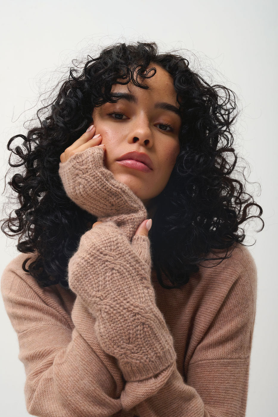 6-Ply Mittens - Iris - Brown