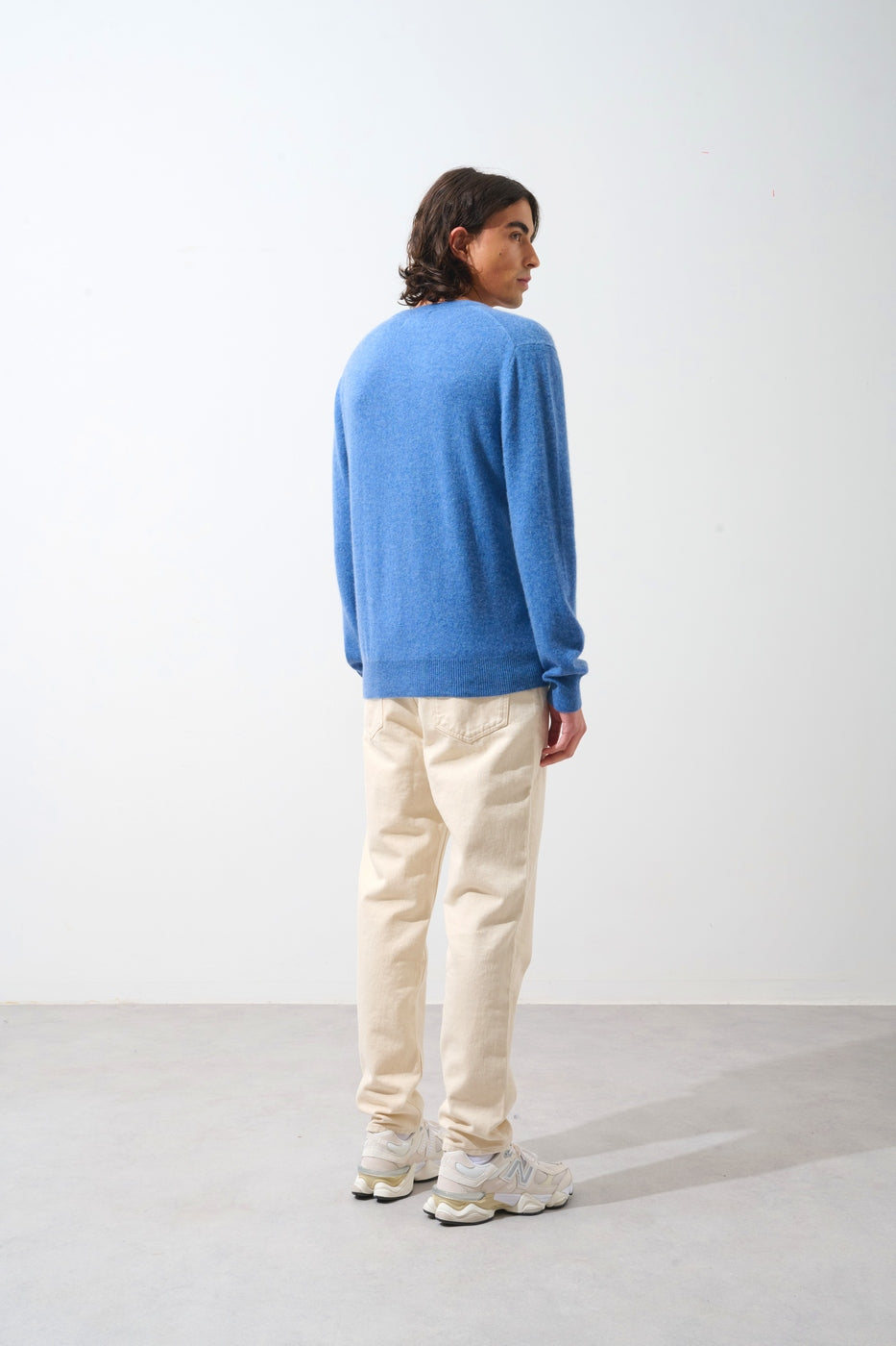 Pull Col V  - Agel - Bleu