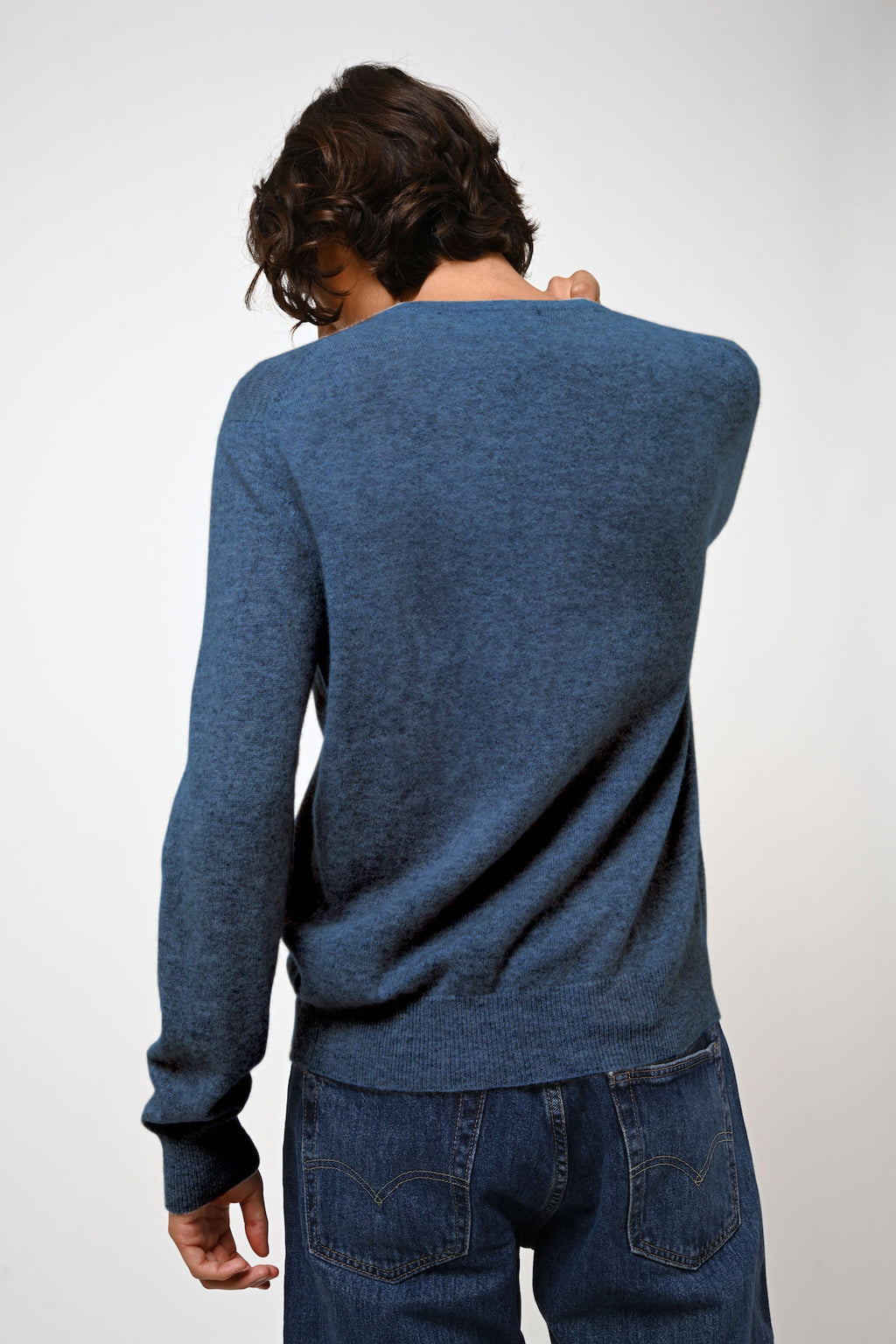 Crew Neck Jumper - Aiglière - Ocean Chiné