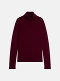 Pull Col Roulé 4 Fils Linda - 100% Cachemire, 4 Fils - Bordeaux