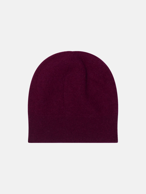 Berretto Manti - Bordeaux - 100% Cashmere 2 Fili