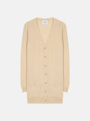 Cardigan Col V - Cimet - Beige