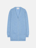 Cardigan - 100% Cachemire 2 Fils - Sky