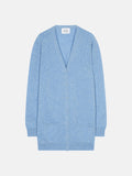 Cardigan - 100% 2-Ply Cashmere - Sky