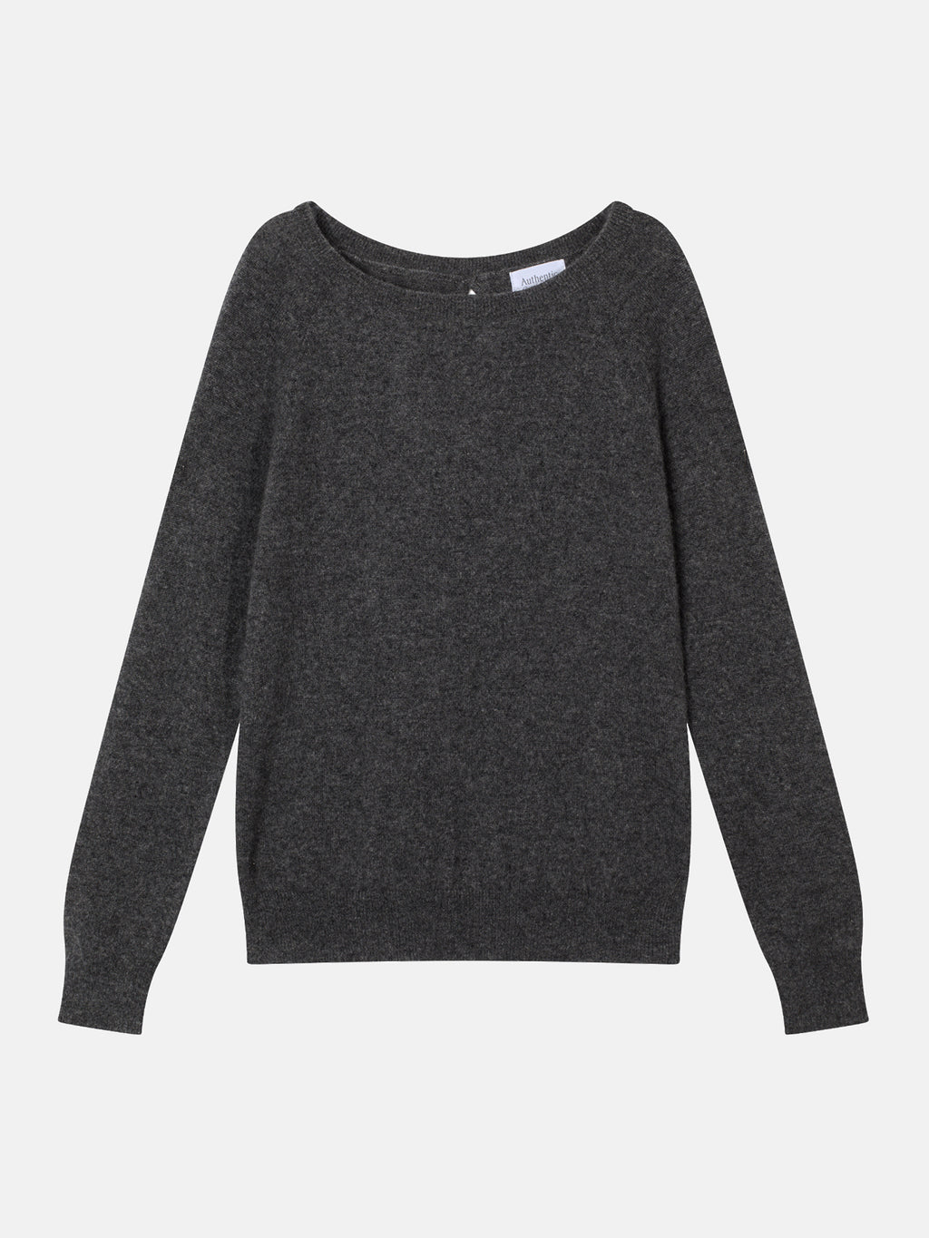 Jersey Cuello Barco con Espalda Gota - Dibona - Antracita Jaspeado