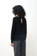 Pull Col Bateau Goutte Dos - Dibona - Noir