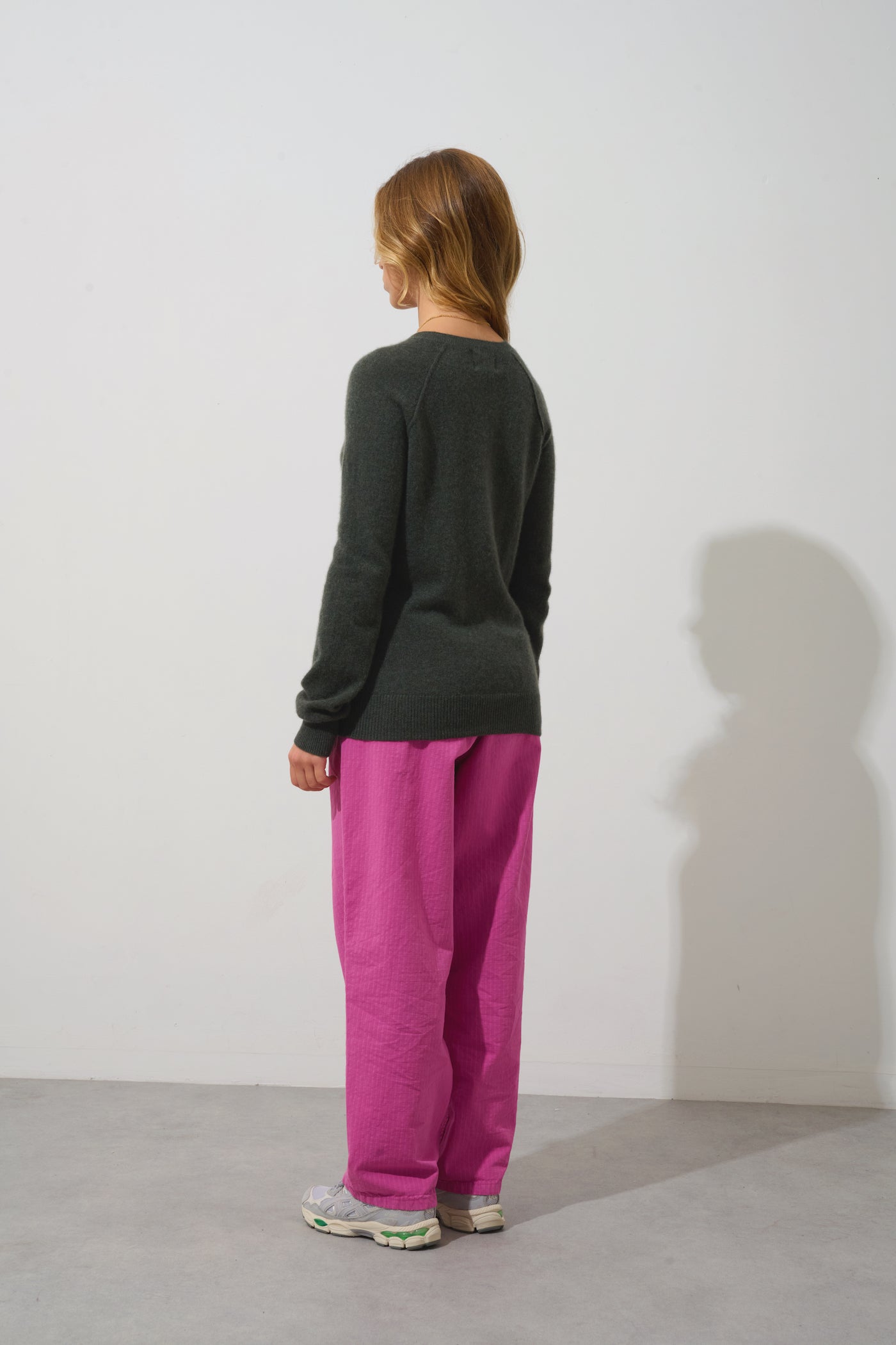 Crew-Neck Jumper - Etret - Mottled Khaki