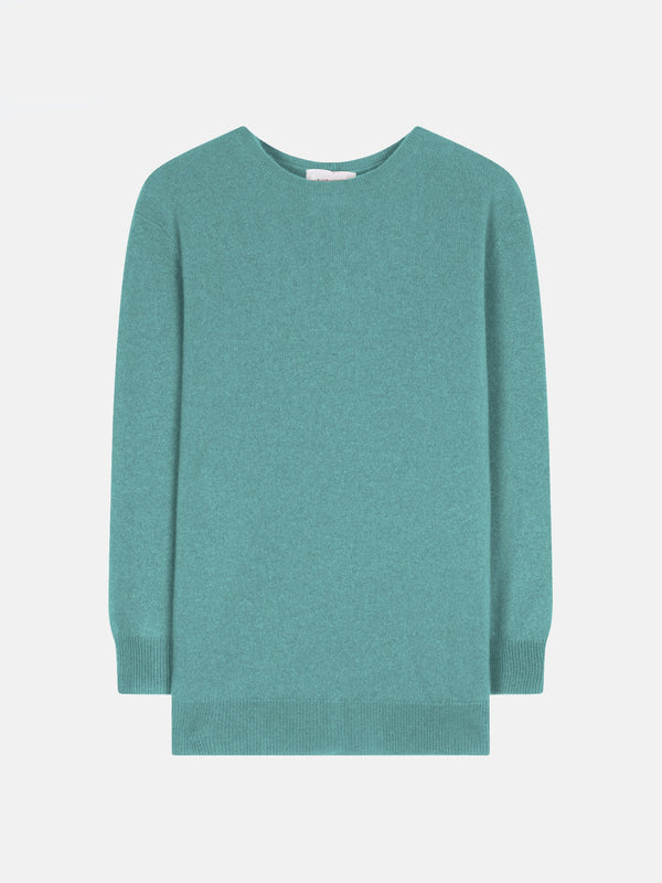 Jersey Cuello Redondo Abotonado Espalda - Estaris - Verde Jaspeado