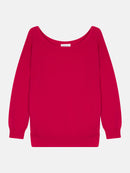 Pull Col Rond Faraut - Fuchsia - 100% Cachemire 2 Fils - Femme