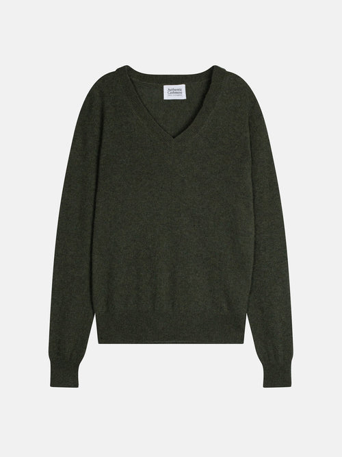 Pull Col V  - Gardoria - Kaki