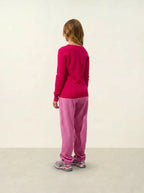Pull Col V - Giusalet - Fuchsia