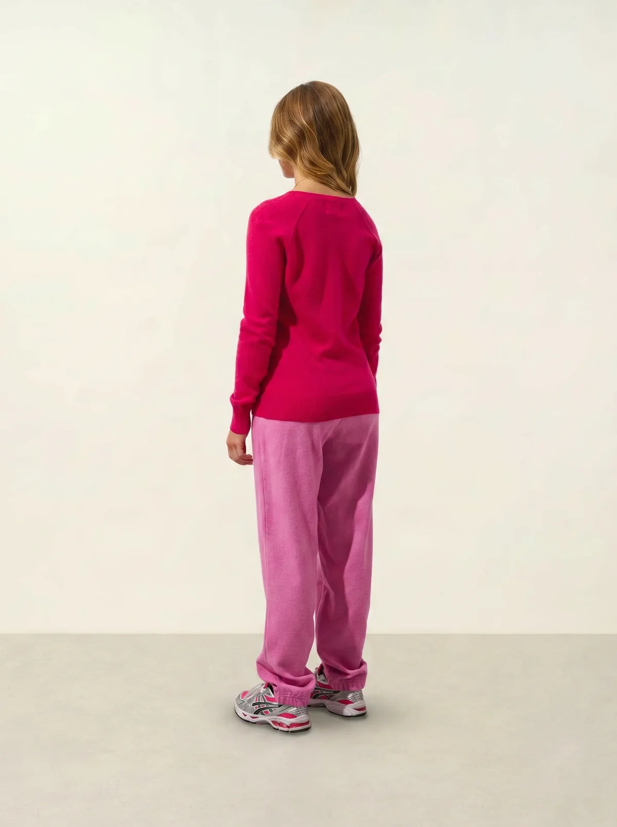 Pull Col V - Giusalet - Fuchsia