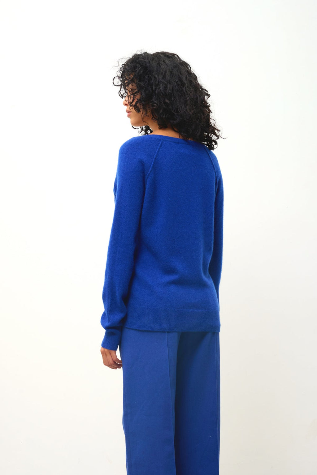 Jersey de cuello en V - Giusalet - Azul