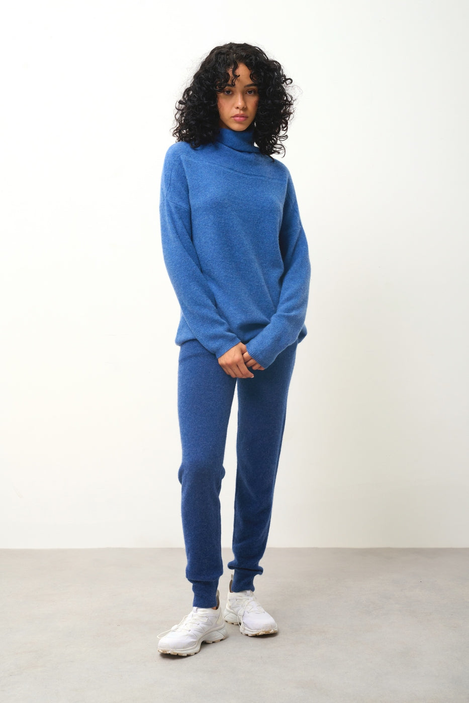 Pull Col Roulé - Collin - Bleu Denim