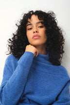 Pull Col Roulé - Collin - Bleu Denim