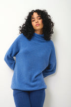 Pull Col Roulé - Collin - Bleu Denim
