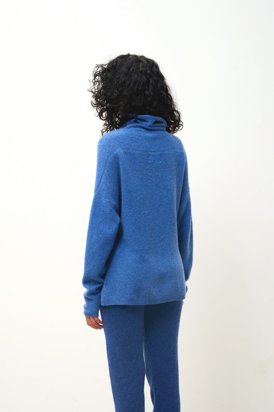 Pull Col Roulé - Collin - Bleu Denim