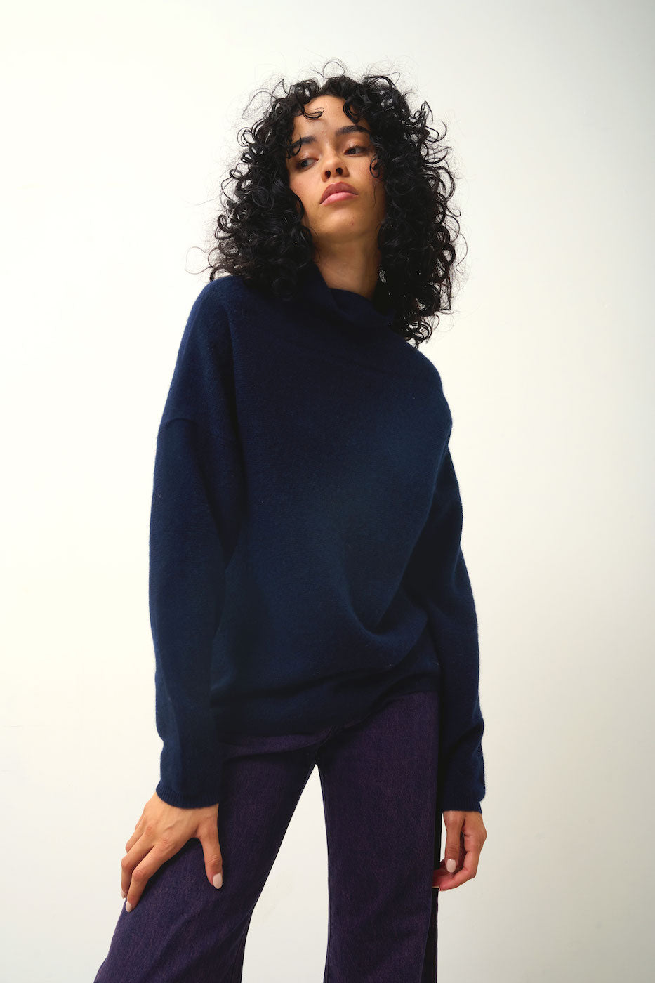 Jersey de cuello alto - Collin - Navy