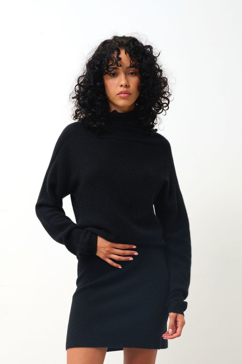 Pull Col Roulé - Collin - Noir