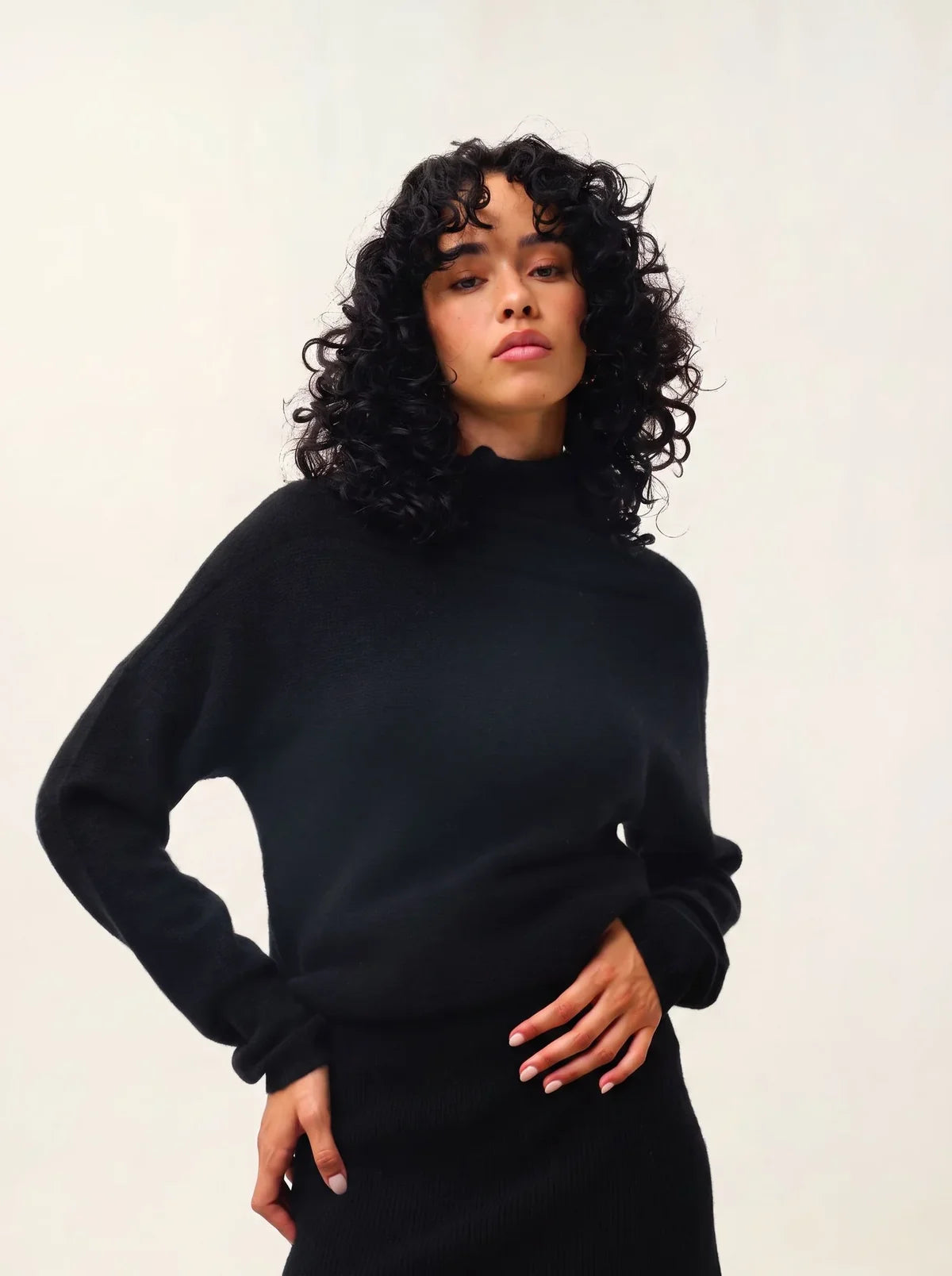 Jersey Cuello Vuelto - Collin - Negro