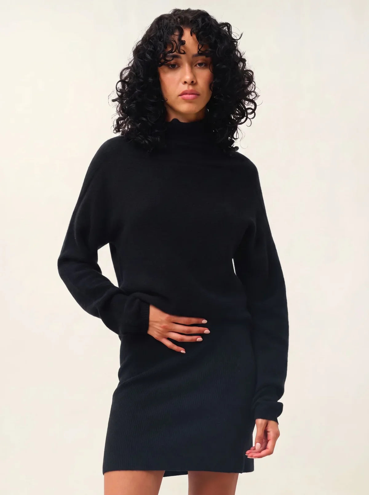 Jersey Cuello Vuelto - Collin - Negro