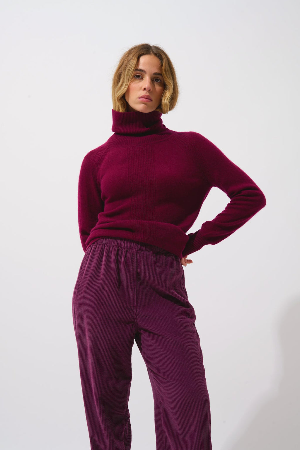 Roll-Neck Jumper - Dolce - Red