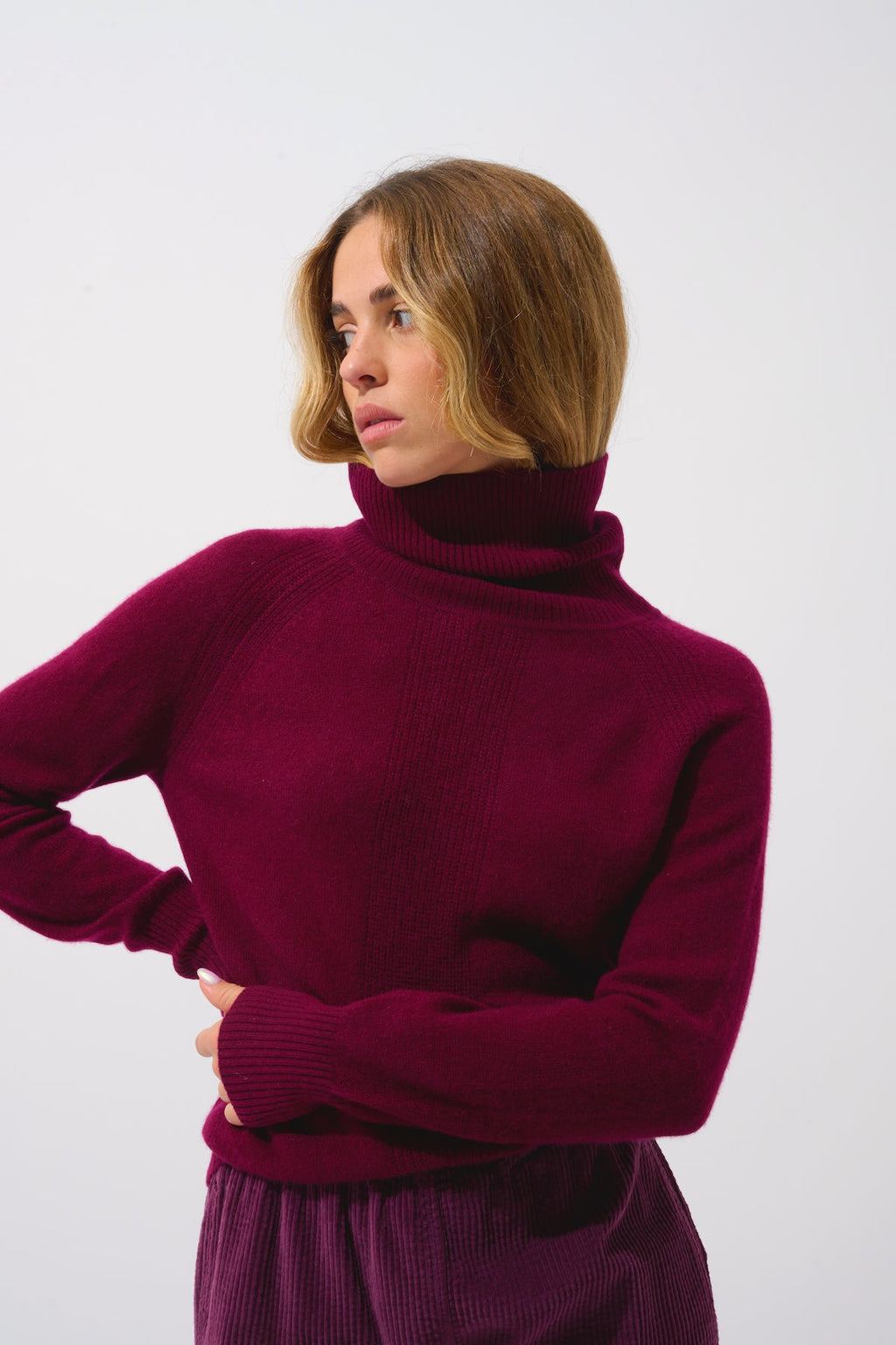 Roll-Neck Jumper - Dolce - Red