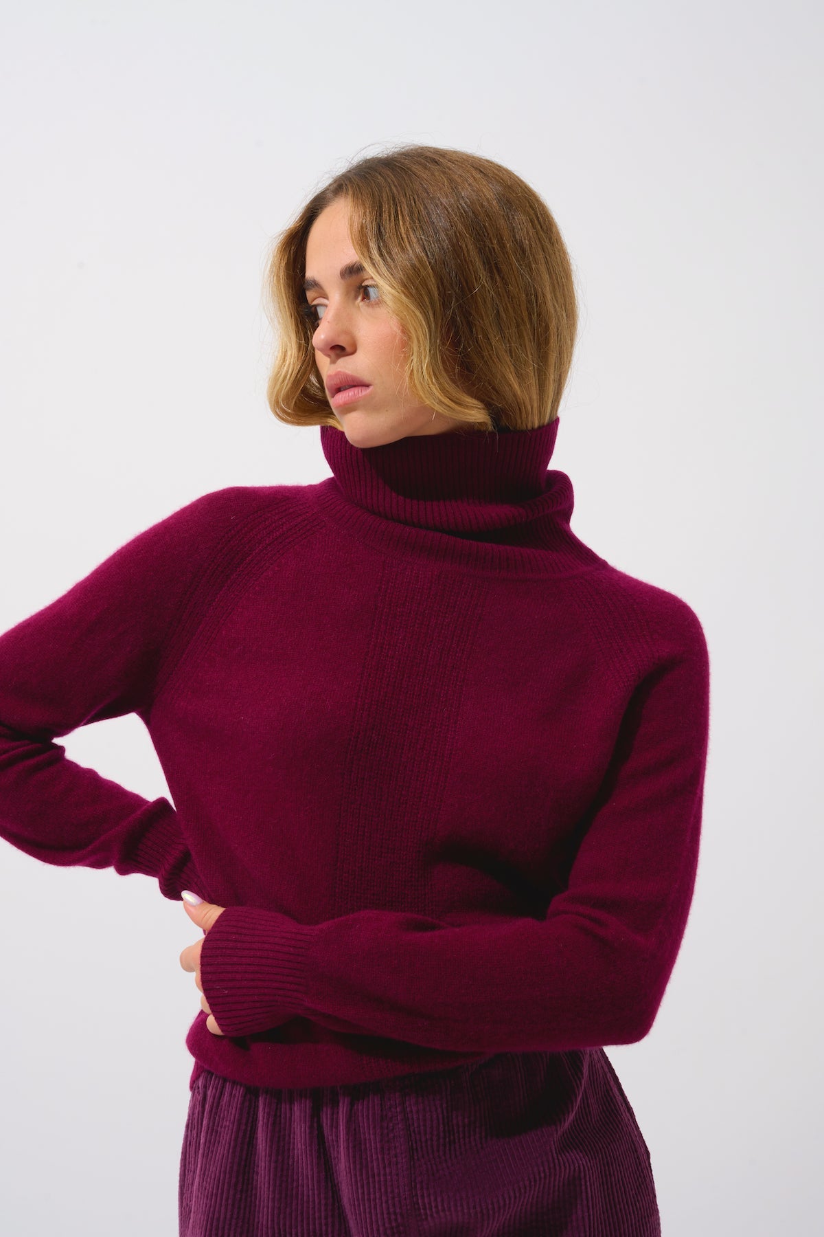 Roll-Neck Jumper - Dolce - Red