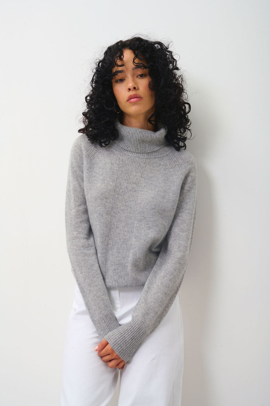 Pull Col Roulé - Dolce - Gris