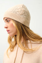 Bonnet 4 Fils Scott - Sable - 100% Cachemire 4 Fils - Mixte