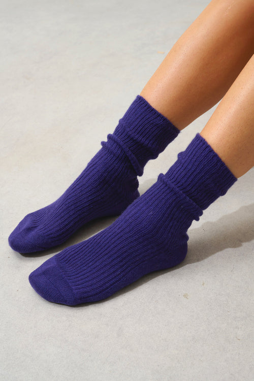 Chaussettes 4 Fils Chewila - Purple - 100% Cachemire 4 Fils - Mixte