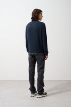 Aiglière Round-Neck Jumper - Caviar - 100% 2-Ply Cashmere