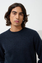 Aiglière Round-Neck Jumper - Caviar - 100% 2-Ply Cashmere