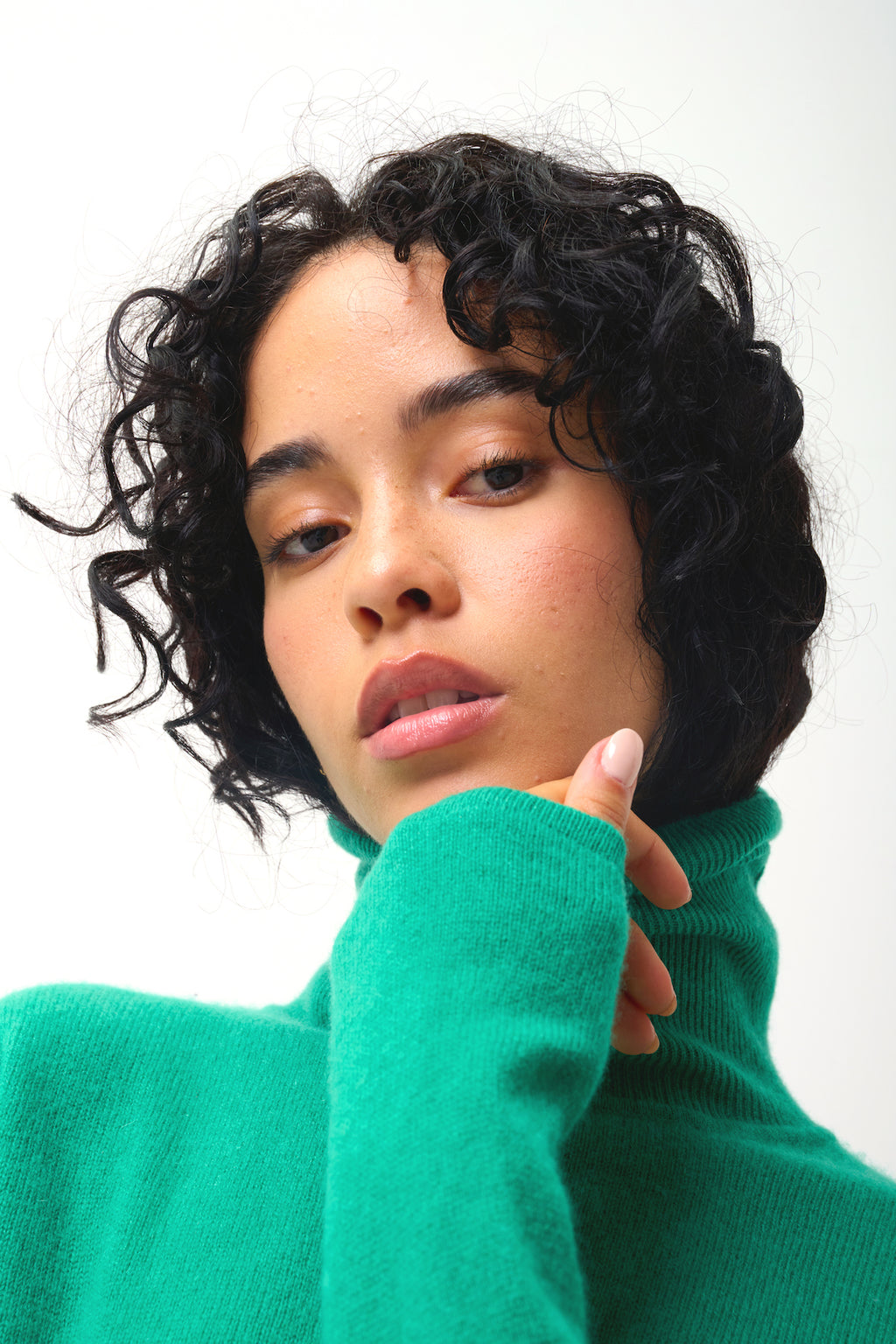 Roll Neck Jumper - Bise - Green