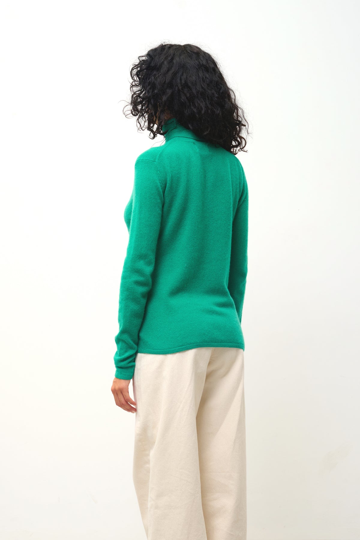 Roll Neck Jumper - Bise - Green