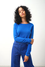 Pull Col Rond - Epéna - Bleu