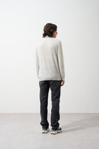 Roll-Neck Jumper - 100% 2-Ply Cashmere - Grey/Black