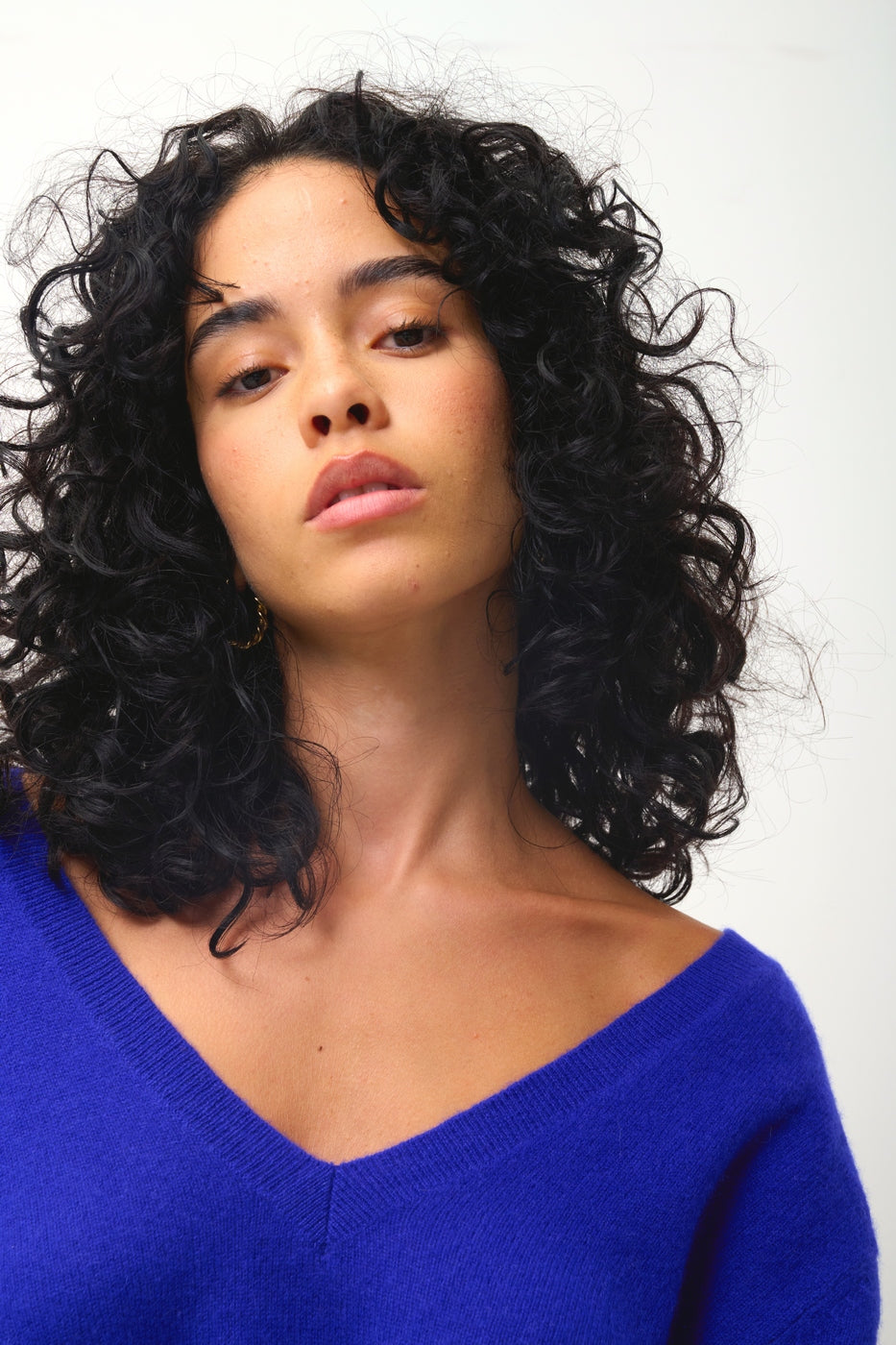 Giegn Front And Back V-Neck Jumper - Indigo - Women