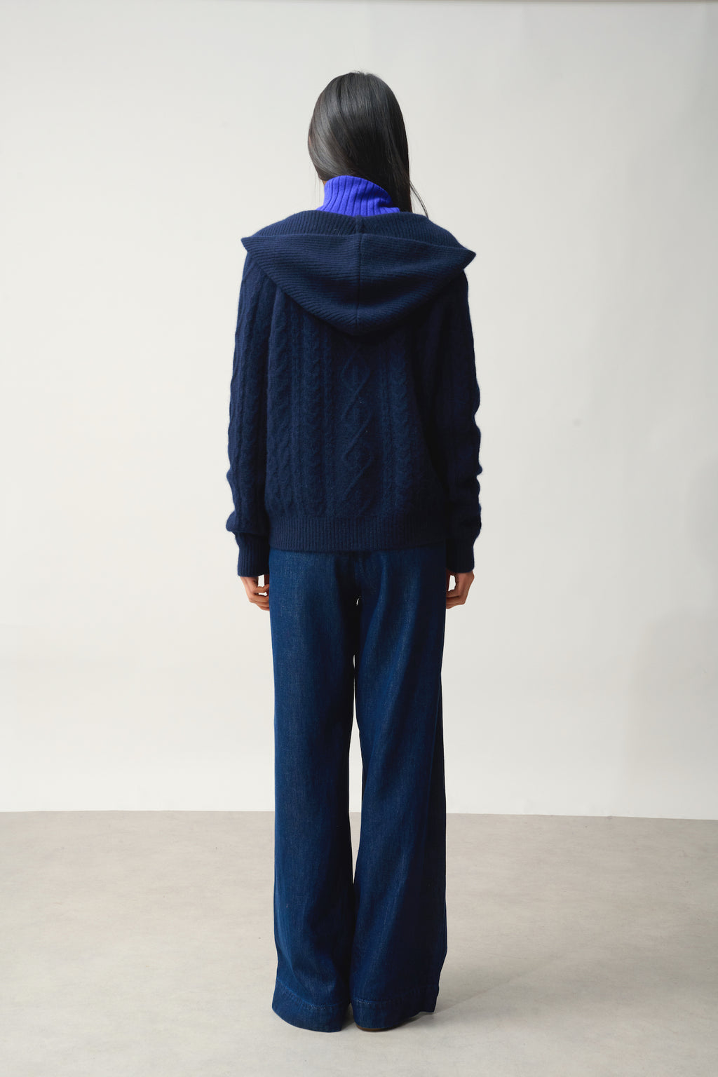 Pull Capuche 6 Fils - Khandro - Navy