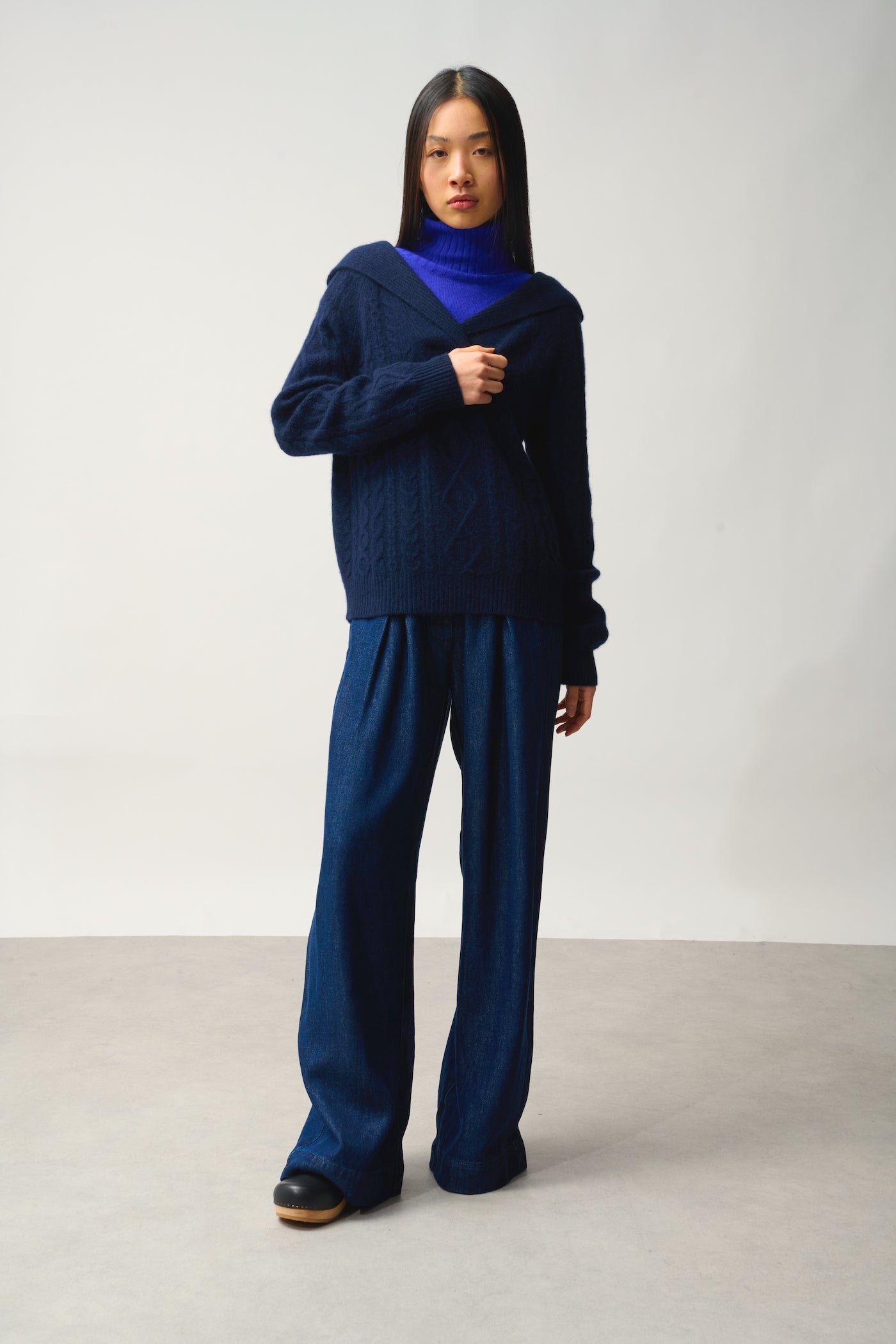 Pull Capuche 6 Fils - Khandro - Navy