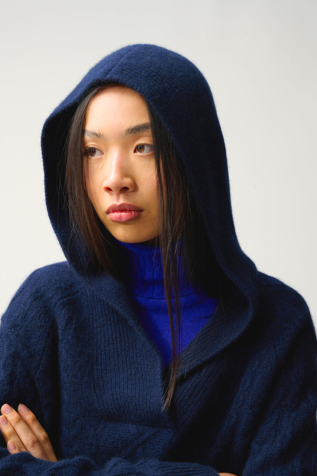 Pull Capuche 6 Fils - Khandro - Navy