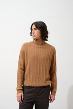 Pull Col Roulé - Kona - Noisette