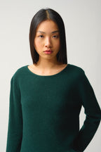 Pull Col Rond - 100% Cachemire 2 Fils - Cyprès